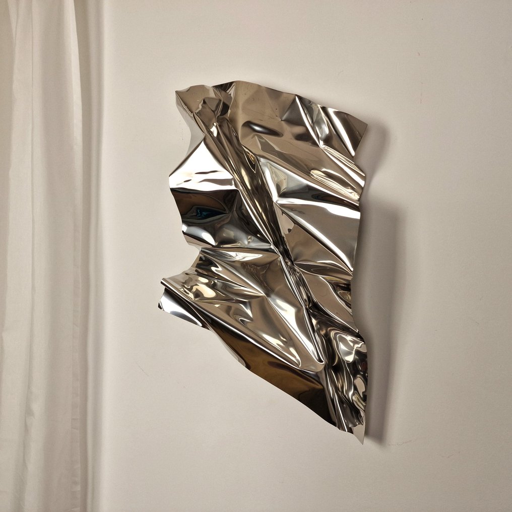José Soler Art - Steel Silk. Mirror (Wall Sculpture) #3.2