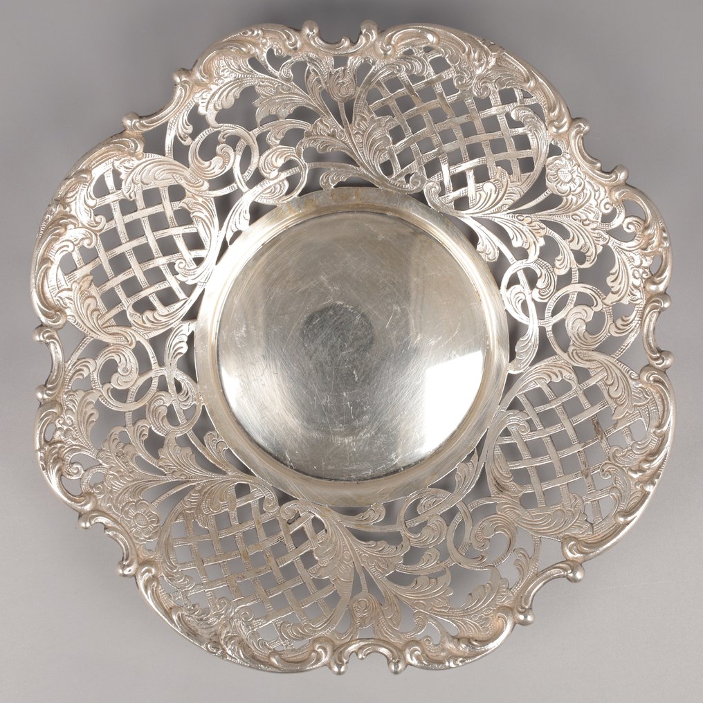 Fa. Dahlia, Amsterdam 1948 - Soezenschaal - Platter - .833 silver #2.1