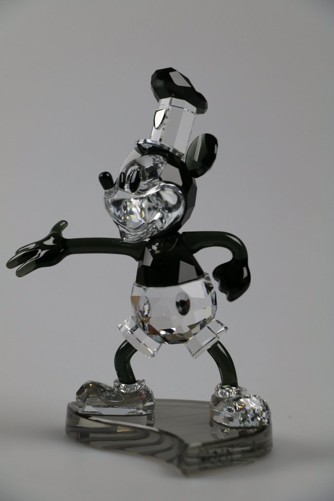 Statuetă - Swarovski - Disney - Steamboat Willie - Limited Edition 2013 - 1142826 - Box & Certificate - Cristal #3.1