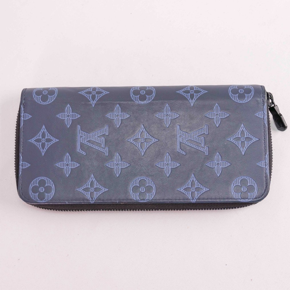 Louis Vuitton - Monogram Shadow Zippy wallet vertical M80423 Navy blue Round-Zip-Wallet - Billetera #1.2