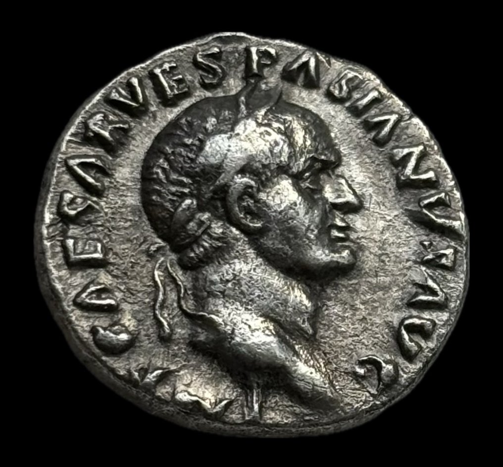 Roman Empire. Vespasian (AD 69-79). Denarius Rome - Pax #1.1