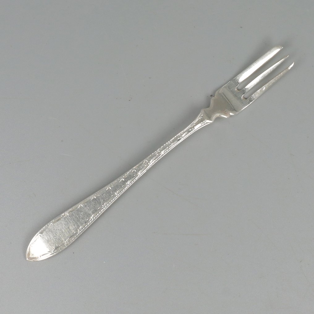 J. Schijfsma (Sneek) NO RESERVE - Cake fork (12) - .833 silver #2.1
