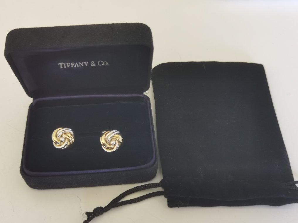 Tiffany & Co. - 18-karatowe - Srebro, Żółte złoto - Spinki #2.1