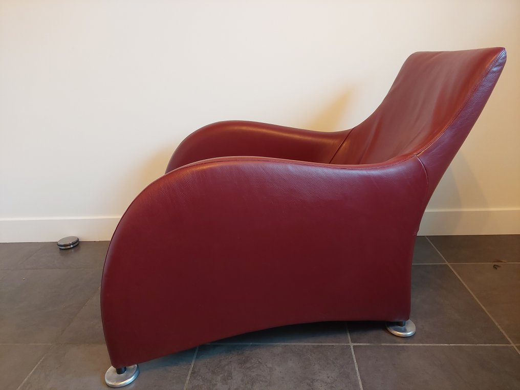 Montis - Gerard van den Berg - Lounge-stol - stuga - Aluminium, Läder #1.1