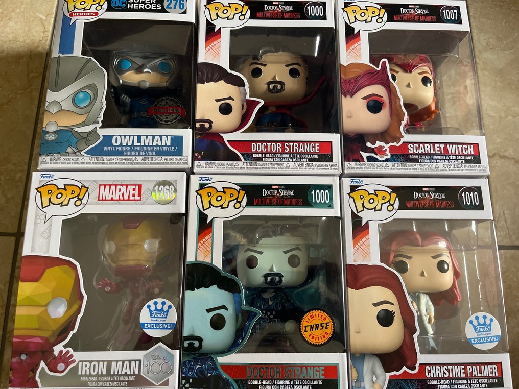 Funko  - Funko Pop Mixed Collection of 6 Marvel/DC #1.1
