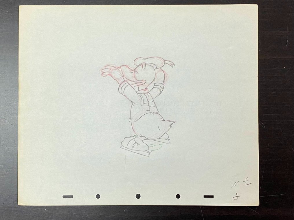 The Hockey Champ (Walt Disney, 1939) - 1 Kalle Anka Animation Ritning #2.1