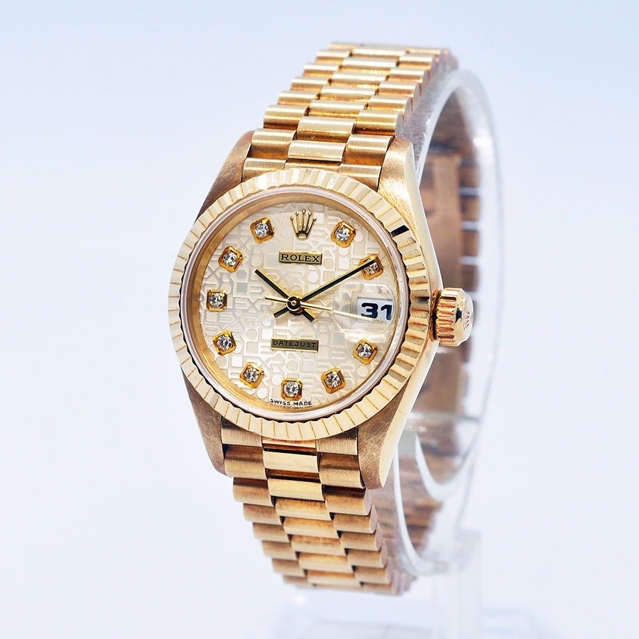 Rolex - 18K Oyster Perpetual Datejust Ladies Diamonds - Ref. 69178 - Femme - 1990-1999 #1.2