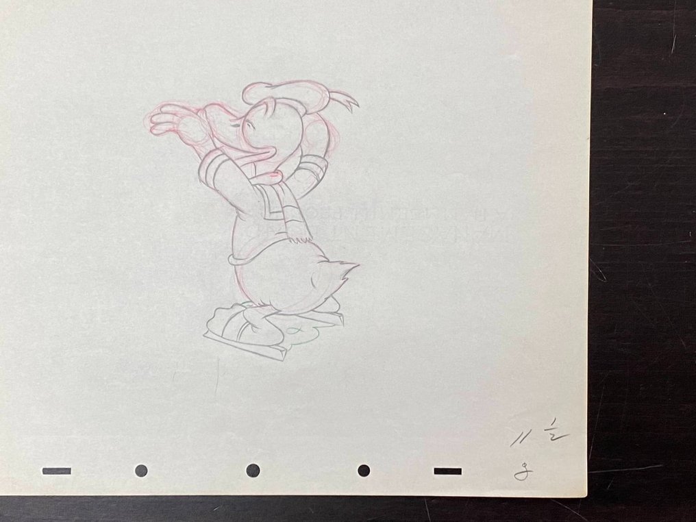 The Hockey Champ (Walt Disney, 1939) - 1 Donald Duck animasjonstegning #2.2