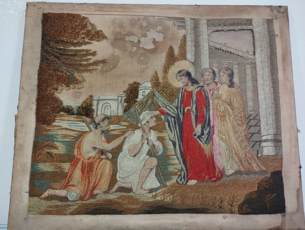 Wandteppich  - 48 cm - 58 cm - Wandteppich aus dem 19. Jahrhundert #1.1