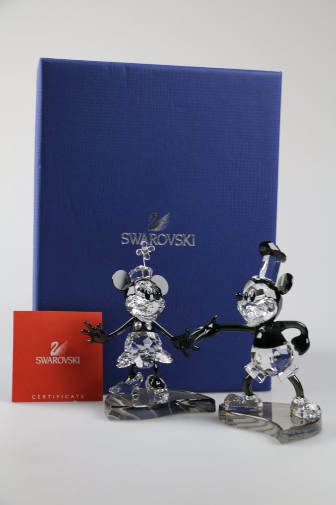 Statuetă - Swarovski - Disney - Steamboat Willie - Limited Edition 2013 - 1142826 - Box & Certificate - Cristal #2.1