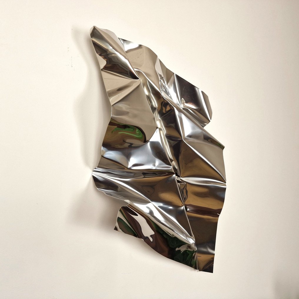 José Soler Art - Steel Silk. Mirror (Wall Sculpture) #3.1