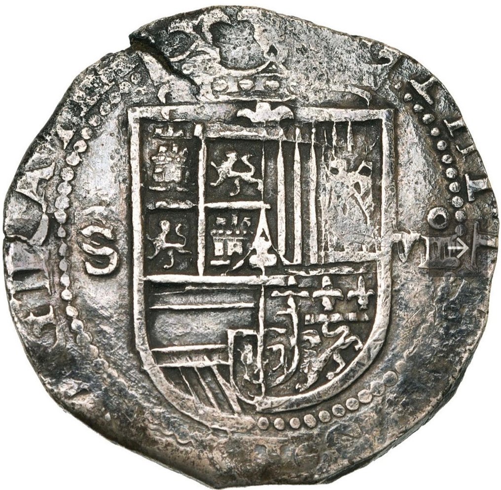 España. Felipe II (1556-1598). 8 Reales 1556-1598 / Seville #1.1