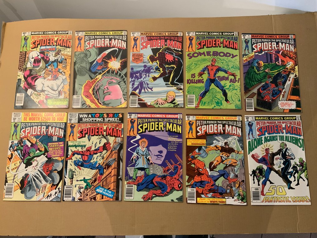 Spectacular Spider-Man (1976 Series) # 41-63 Very High Grade! - 2nd Appaearance of Jack O'Lantern! All Newsstands! - 23 Comic - Primeira edição - 1980/1982 #2.1