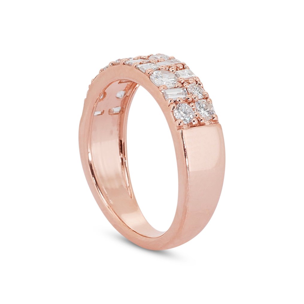 Anillo - 18 quilates Oro rosa -  1.45ct. tw. Diamante  (Natural) #2.1