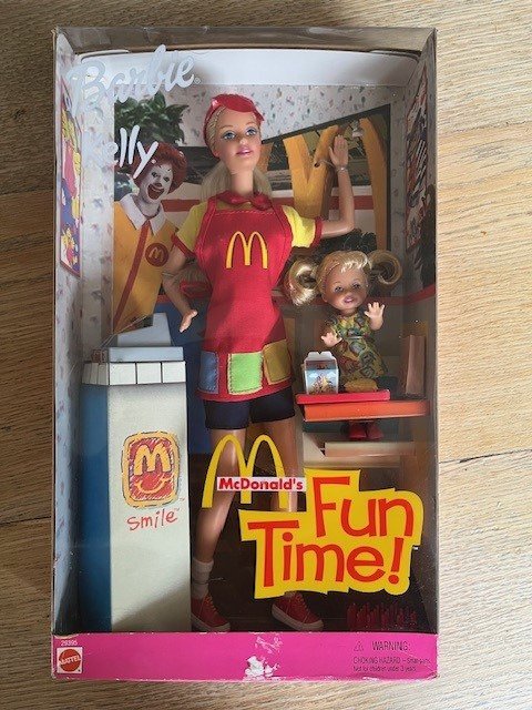 Mattel  - Barbie baba Barbie & Kelly McDonalds Fun Time - 2000-2010 #1.1