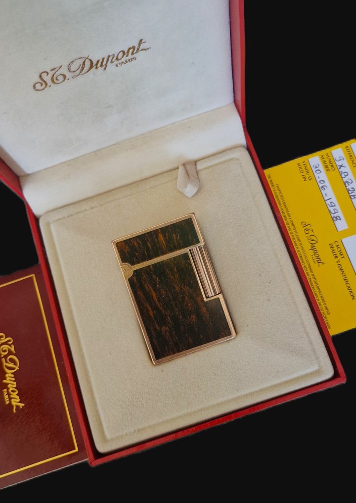 S.T. Dupont - Line 2 - Briquet de poche - Plaqué or, Laque de Chine #1.1