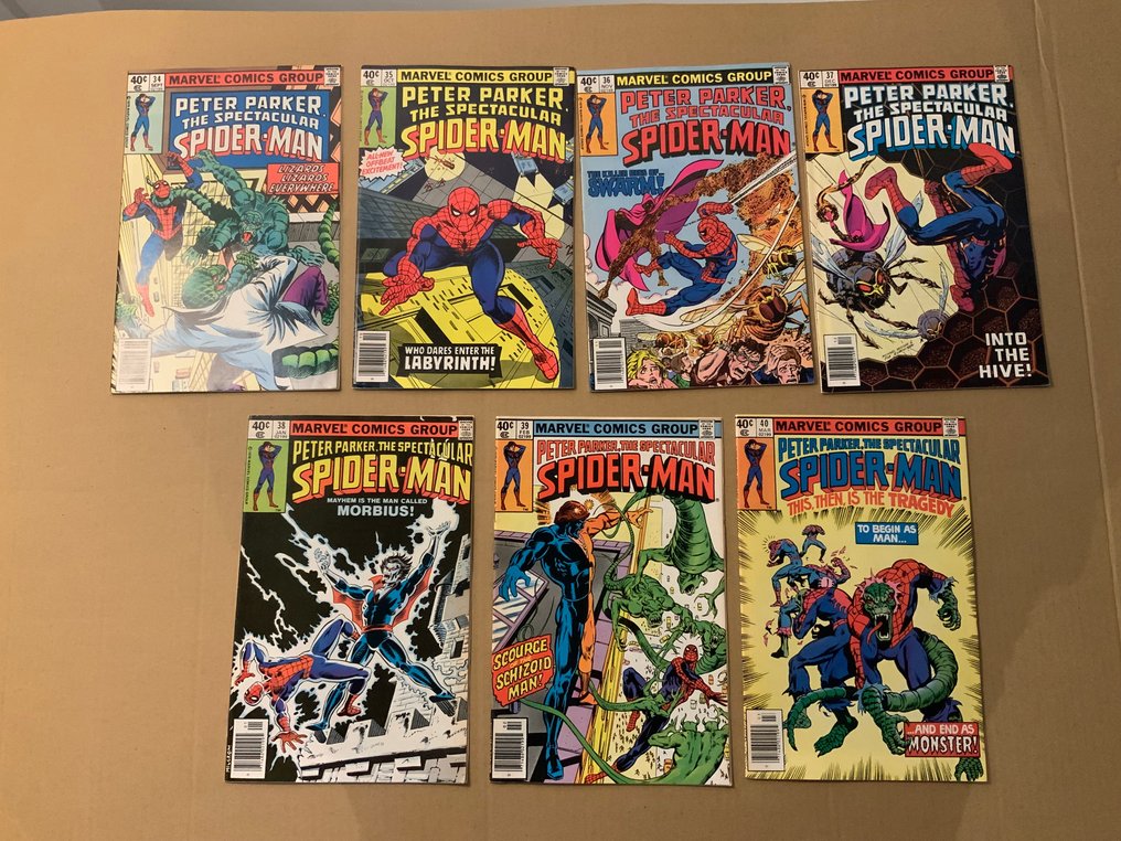Spectacular Spider-Man (1976 Series) # 26-40 Very High Grade! Many Newsstands! - 1st Daredevil drawn by by Frank Miller! - 15 Comic collection - Első kiadás - 1979/1980 #3.1