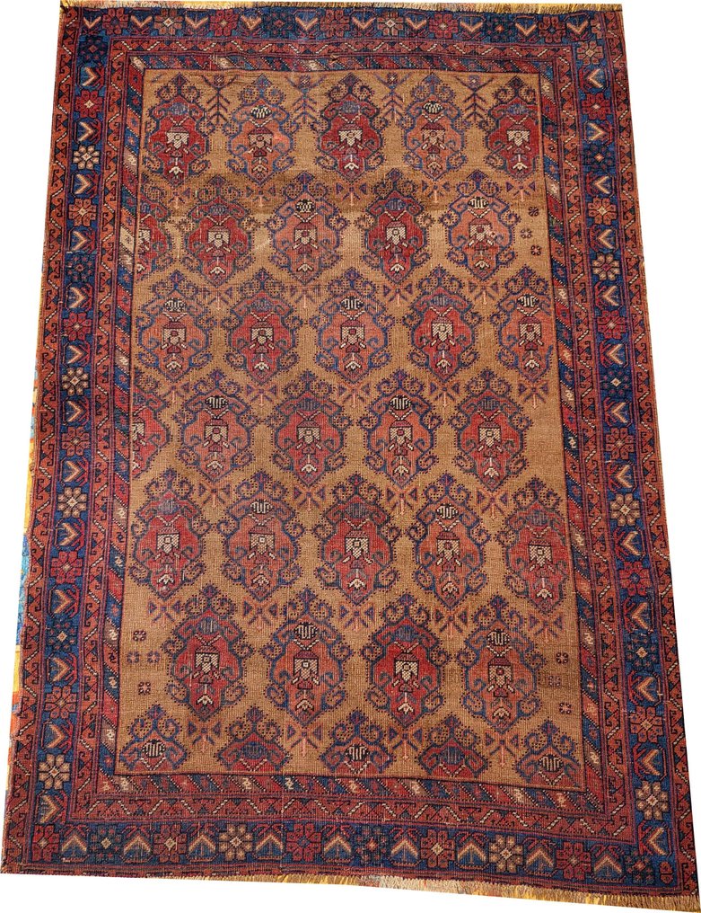 古董手工波斯阿夫沙尔部落羊毛地毯 - 小地毯 - 160 cm - 110 cm #1.1