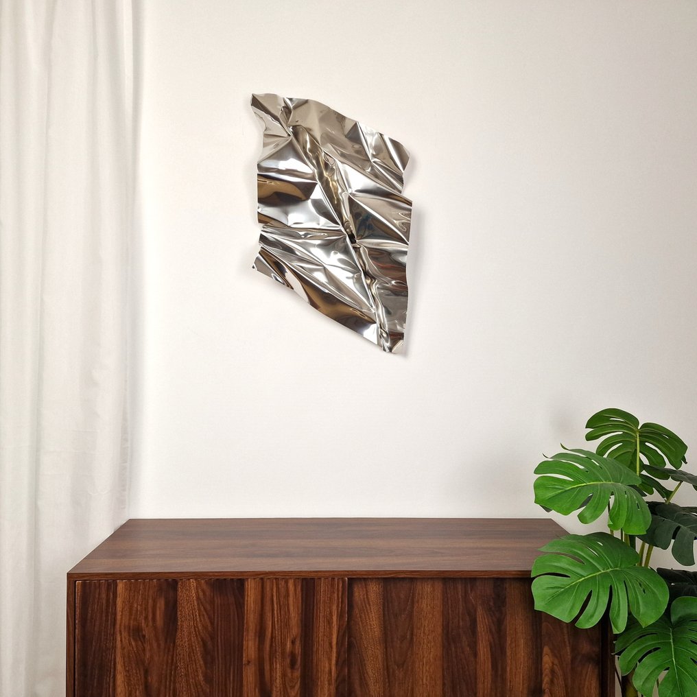 José Soler Art - Steel Silk. Mirror (Wall Sculpture) #1.2