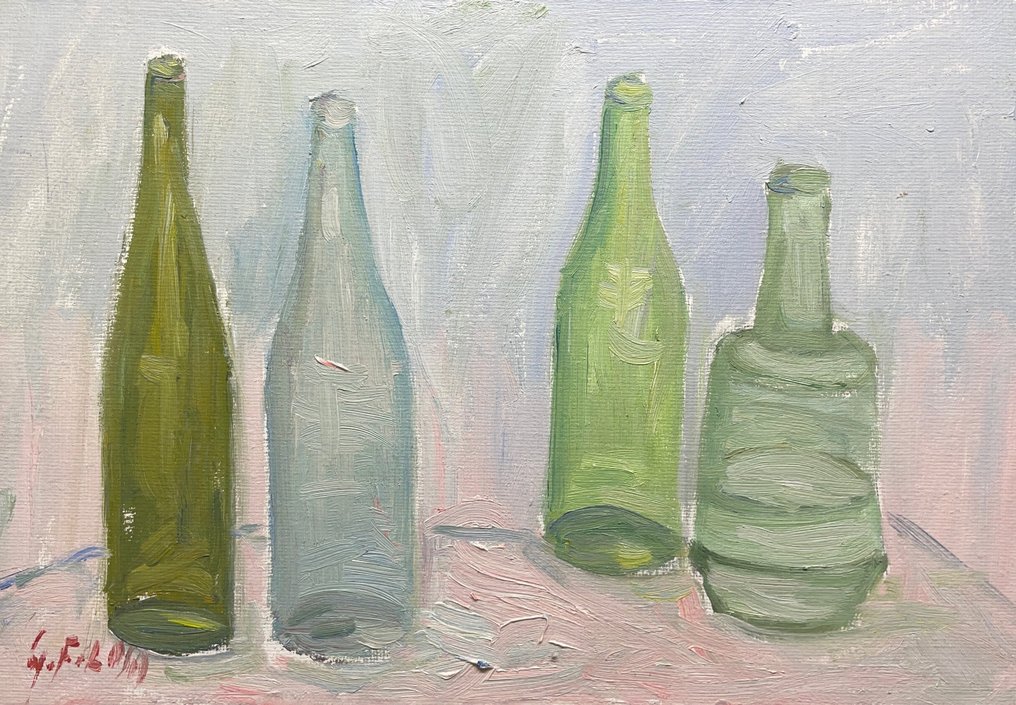 Giacomo Filosa (1912-2002) - Composizione di bottiglie #1.1