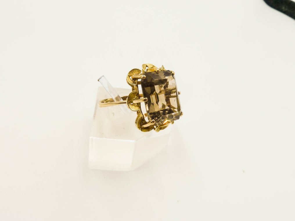 Gyűrű - 18 kt. Sárga arany - Quartz #3.1