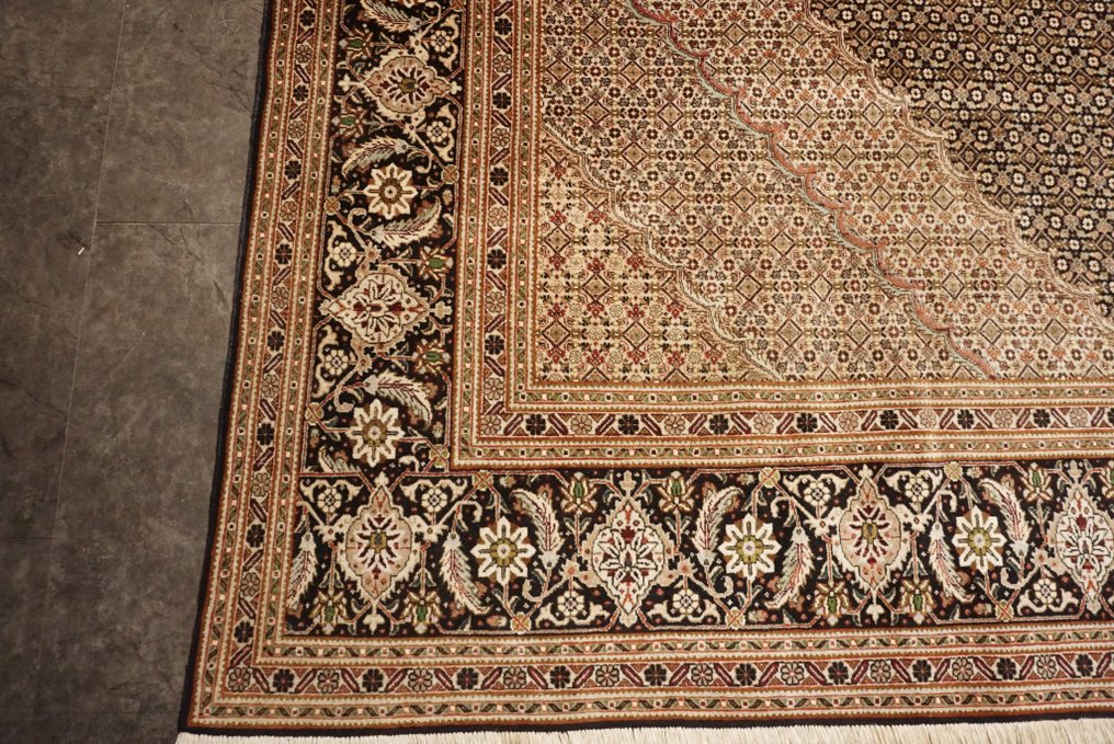伊朗大不里士 - 地毯 - 392 cm - 297 cm - 鯕魚與絲綢 #3.3