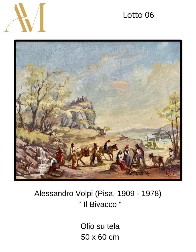 Alessandro Volpi (1909-1978) - Il bivacco - NO RESERVE #2.1