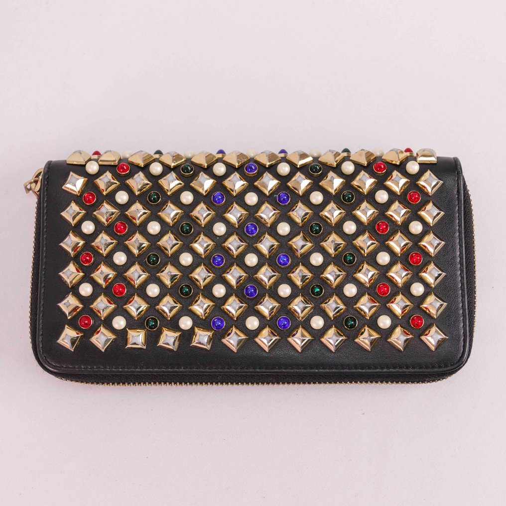 Christian Louboutin - Spiked Leather Wallet - Monedero con cremallera #1.2
