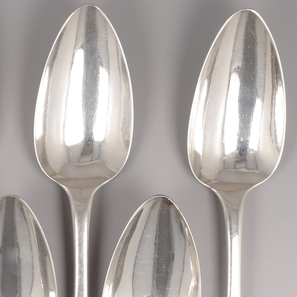 Roelof Helweg sr. Amsterdam 1822 - Dinerlepels - Spoon (6) - .934 silver #2.1
