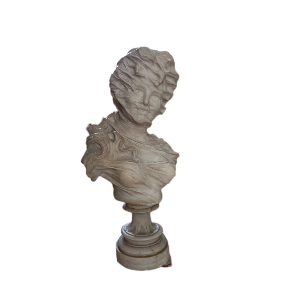 Buste, Donna velata - 63 cm - Marmor #1.1