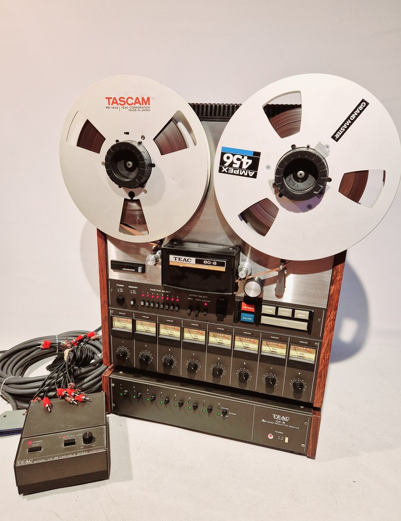 TEAC - 80-8 with DX-8 dbx Noise reduction module & VS-88 Variable speed control - 8 track Reel to reel deck 26 cm #1.1