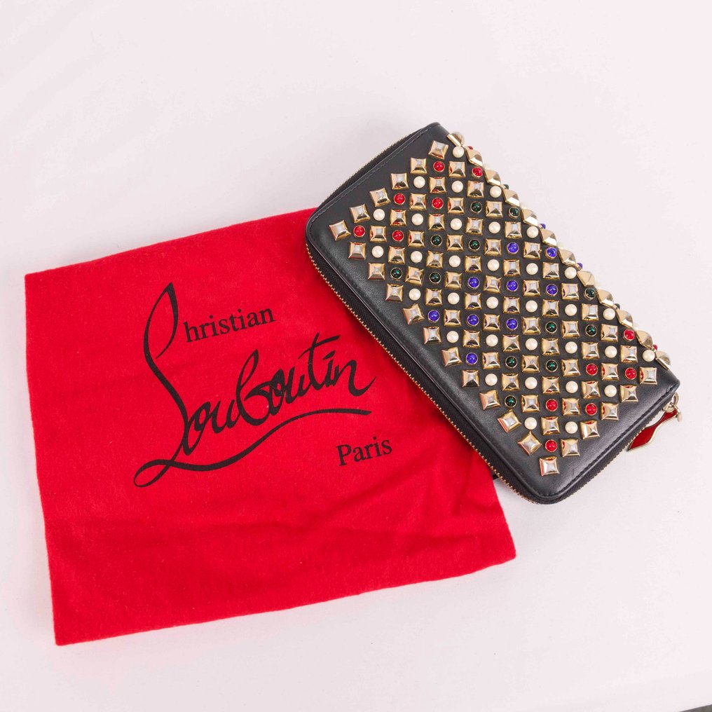 Christian Louboutin - Spiked Leather Wallet - Monedero con cremallera #1.1
