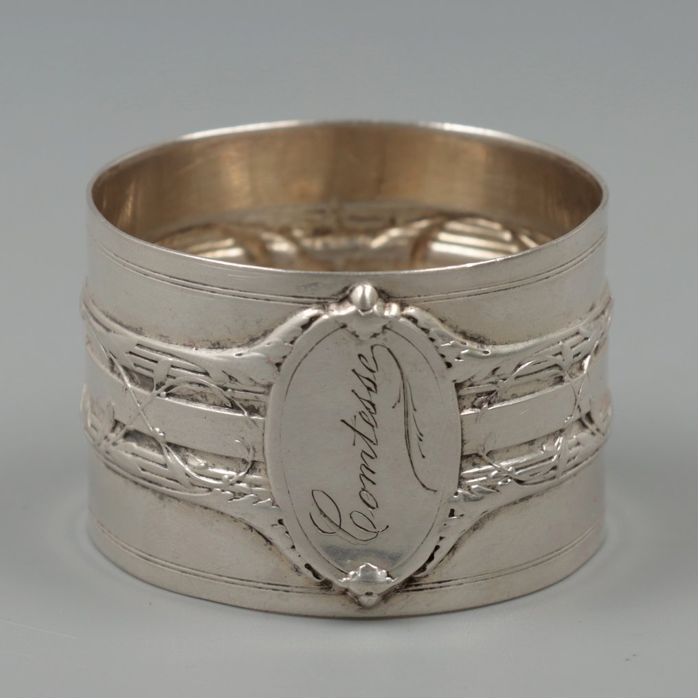 Brückmann & Söhne, NO RESERVE, Comte & Comtesse - Napkin ring (2) - .800 silver #2.1