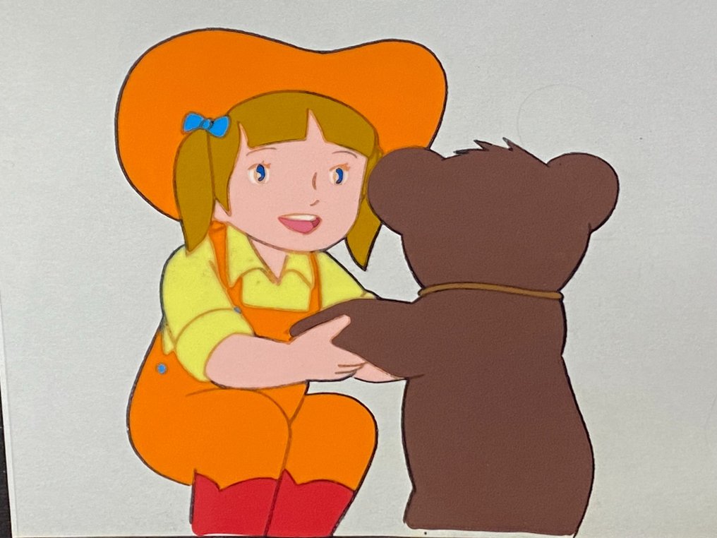 Monarch: The Big Bear of Tallac (Jacky and Nuca) (1977) - 1 Original animation cel and drawing #3.2