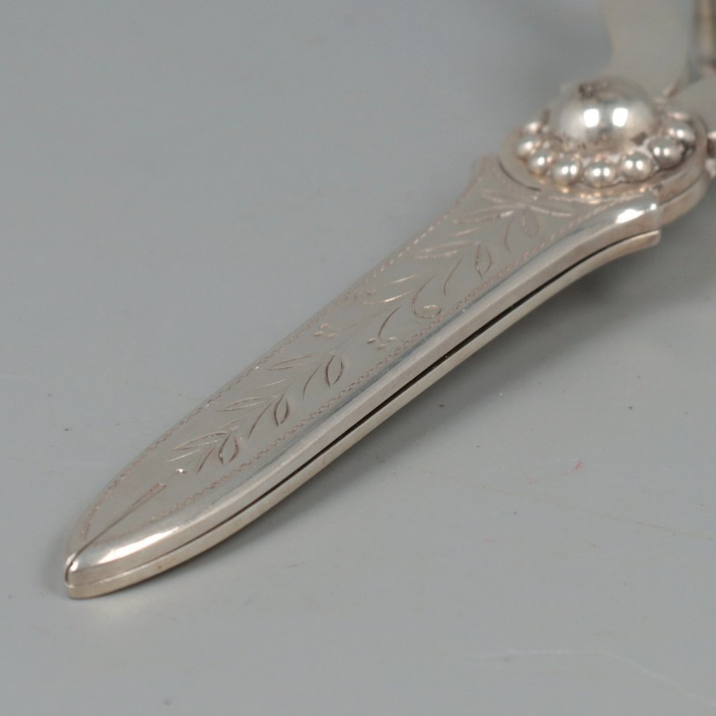 J.M. van Kempen & Zn. 1896 *NO RESERVE* - Grape scissors - .833 silver  #1.2
