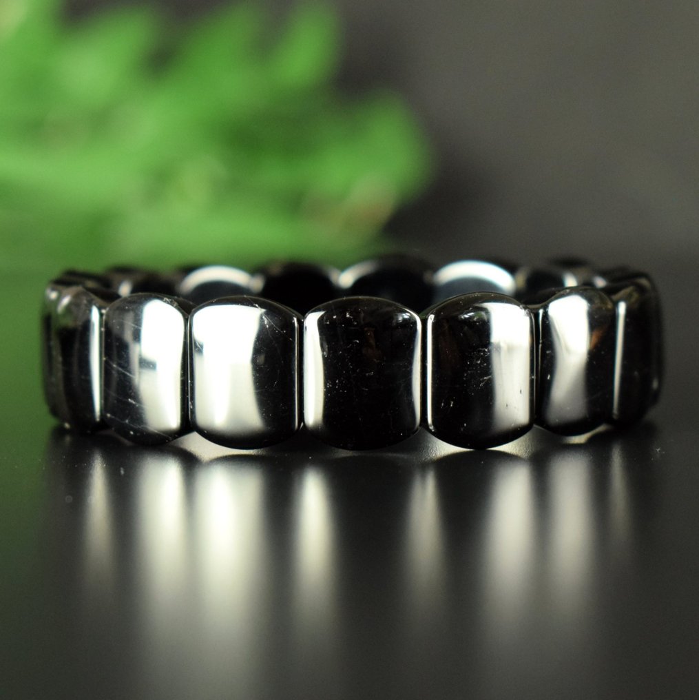 Tourmaline noire Schorl - Qualité gemme - Largeur : 16 mm- 45.9 g #1.2
