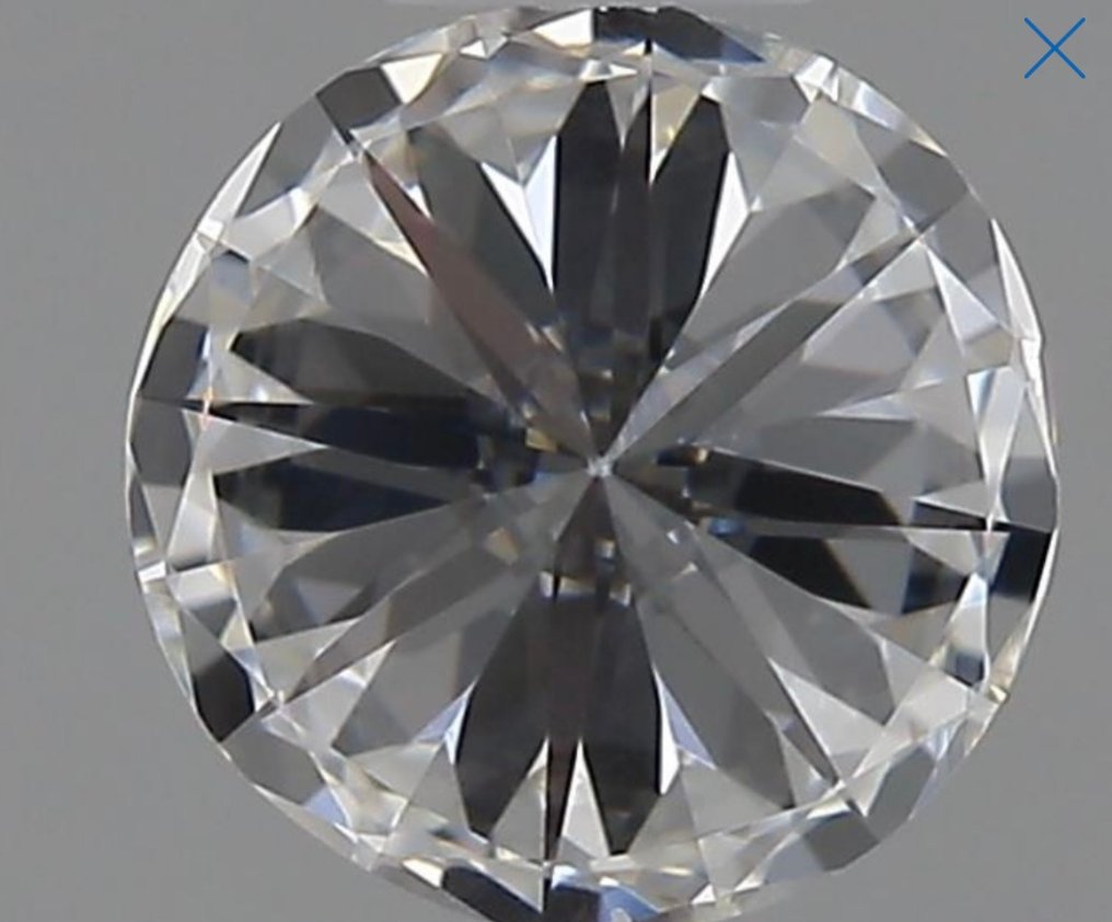 1 pcs 钻石  (天然)  - 0.90 ct - 圆形 - D (无色) - VVS1 极轻微内含一级 - 美国宝石研究院（GIA） #2.2