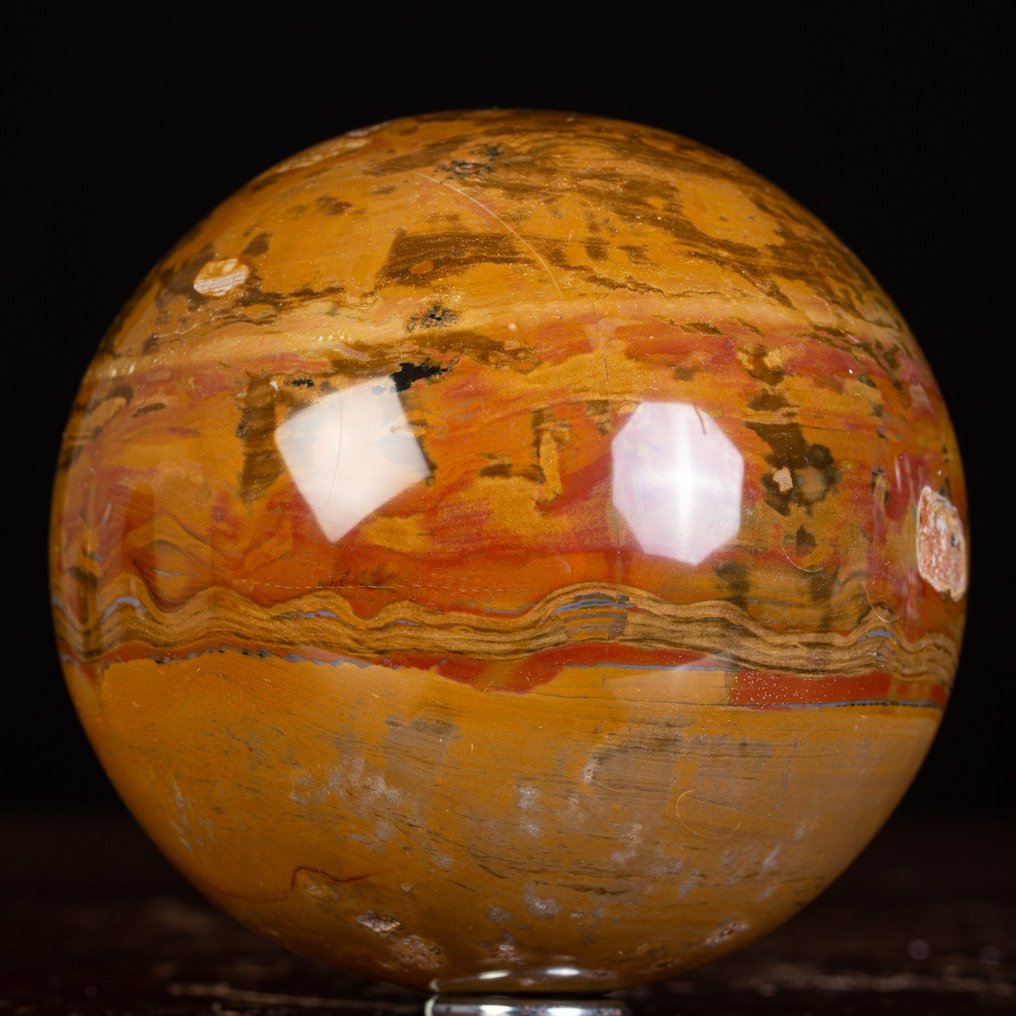 Jasper Tiger Agatized Agatized Tiger Jasper - Not a common mineral - Exclusive sphere - Height: 130 mm - Width: 130 mm- 2750 g #4.3