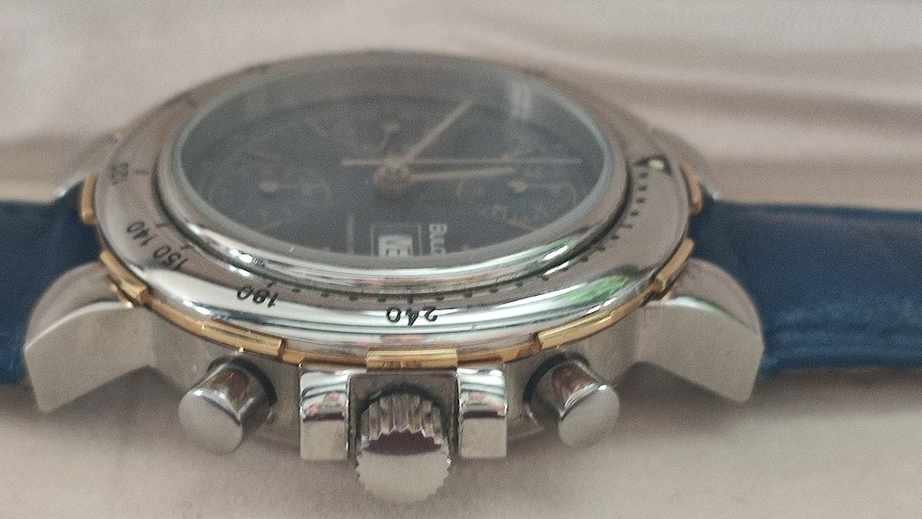 Bulova - "Chronograph Automatic " Valjoux 7750 Day-Date mai indossato-  NOS - KC344 - Άνδρες - 1990-1999 #3.1
