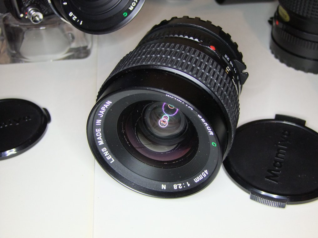 Mamiya 645 + 45mm/80mm/150mm + 6 films + acc. | Mellemformat kamera #2.2
