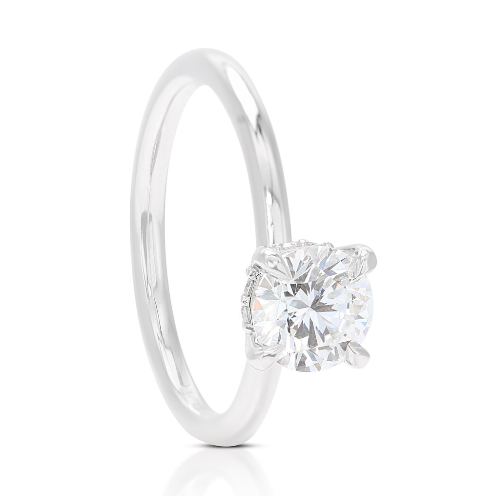 Ring - 18 karaat Witgoud -  0.75 tw. Diamant  (Natuurlijk) #2.1