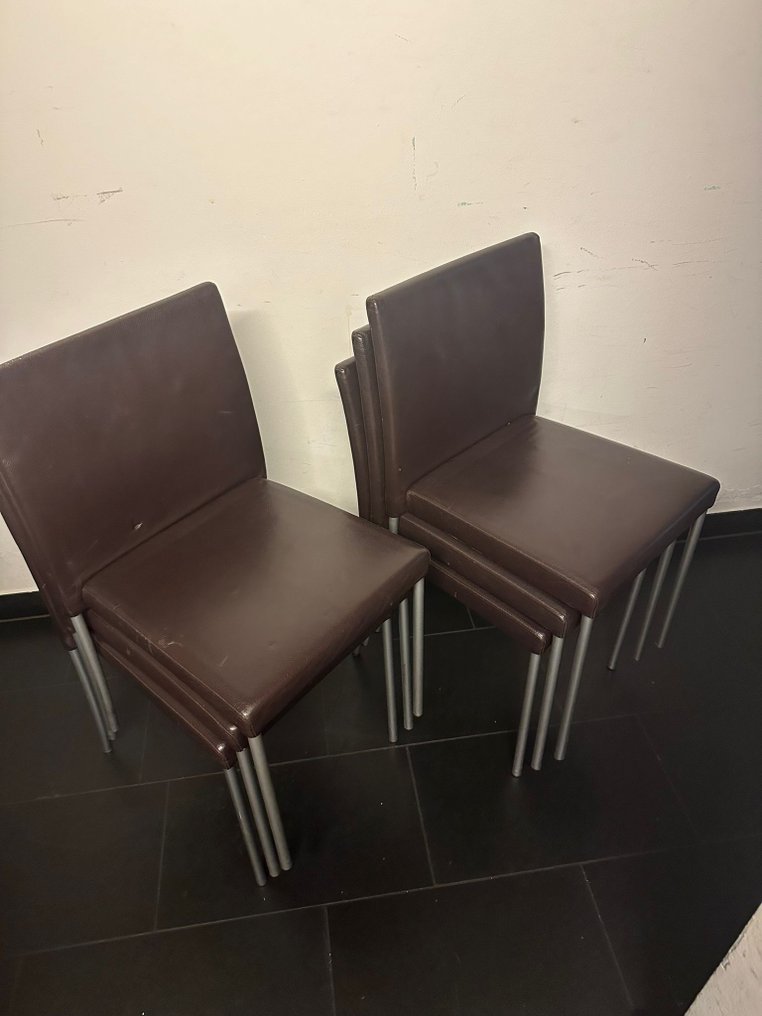 Walter Knoll EOOS Chair (6) JasonLite Leather, Metal Catawiki