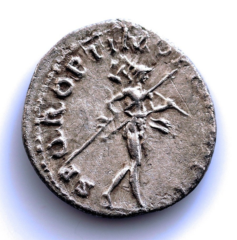 罗马帝国. 特拉扬 （公元 98-117）. Denarius Roma 116-117 d,C. - Marte #1.2
