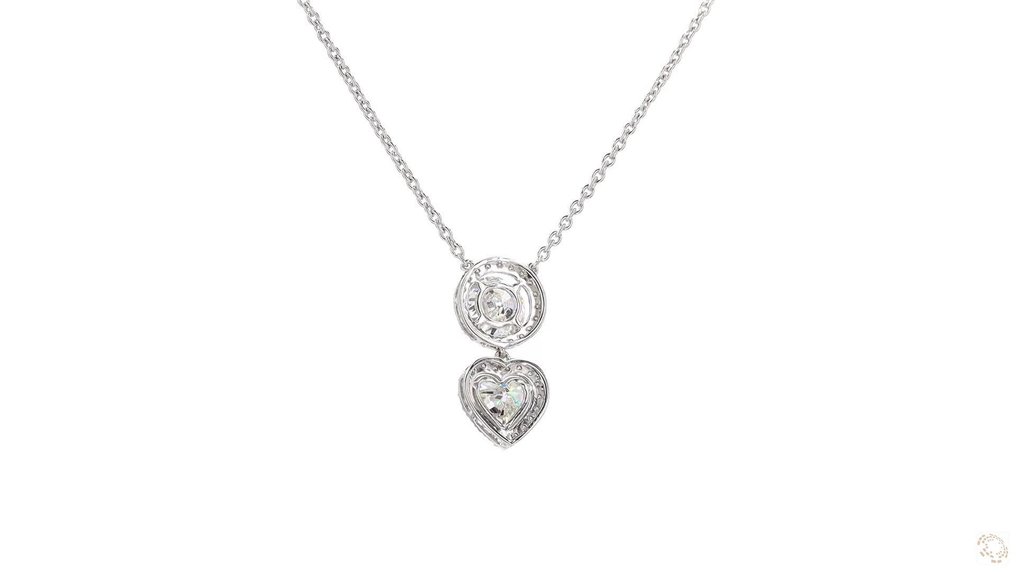 Necklace - 14 kt. White gold -  3.54ct. tw. Diamond  (Lab-grown) - Diamond #2.2