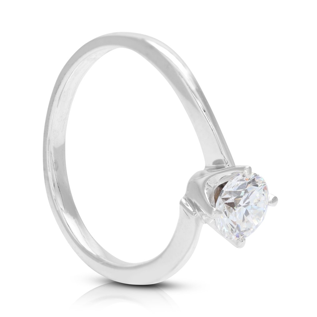 Ring - 18 kraat Hvidguld -  0.50ct. tw. Diamant  (Natur) #1.2
