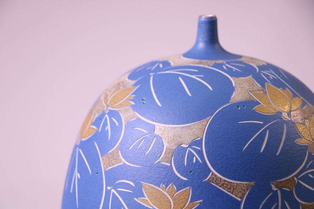 Lindo vaso de cerâmica - Cerâmica - 往田 広 Outa Hiroshi - Japão - Período Shōwa (1926-1989) #3.2