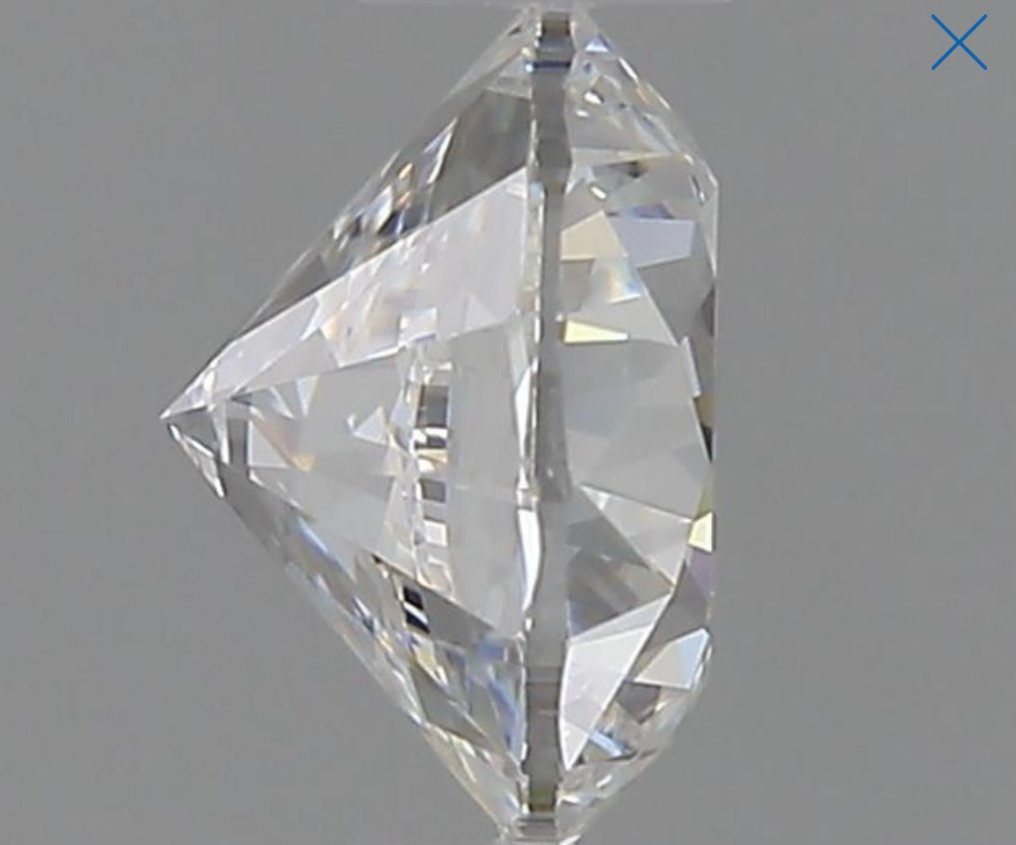 1 pcs Diamante  (Naturale)  - 0.90 ct - Rotondo - D (incolore) - VVS1 - Gemological Institute of America (GIA) #3.1
