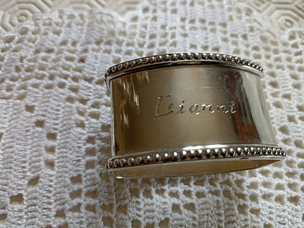 Argentiere Graggio Padova - Greggio Padova - Serviett ring (2) - .800 sølv - Padua sølvsmeder #3.1