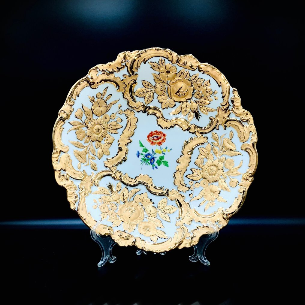 E.A.Leuteritz - Meissen - First Choice - Splendor Ceremonial Plate - ca 1950 - Plato - Porcelana pintada a mano. #1.1