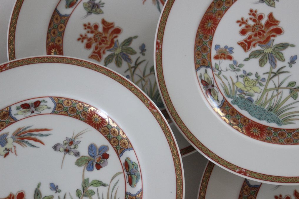 Bernardaud & Co. Limoges - Tallerken (6) - Six assiettes en porcelaine à gâteau, modèle Chef d'Œuvre par Bernardaud - Porselen #2.1